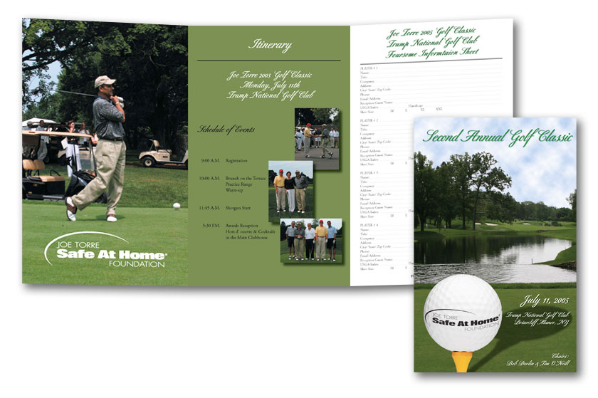 Joe Torre's Safe at Home Foundation golf outing invitation